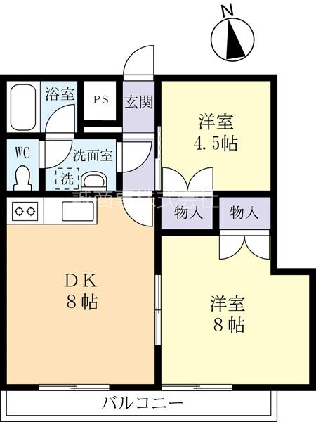 洋室も合わせて広々と使えます