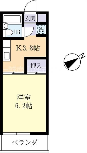 １Kのマンションになります。