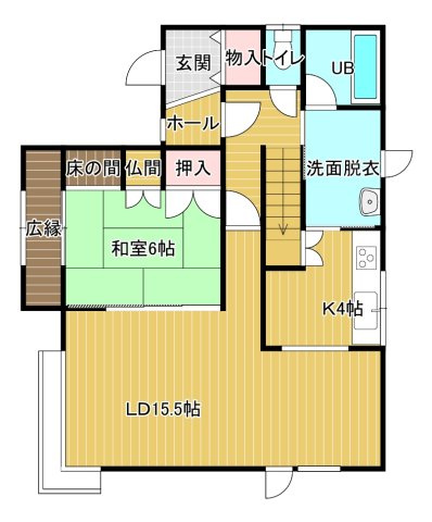 ９西１３売家【間取り】