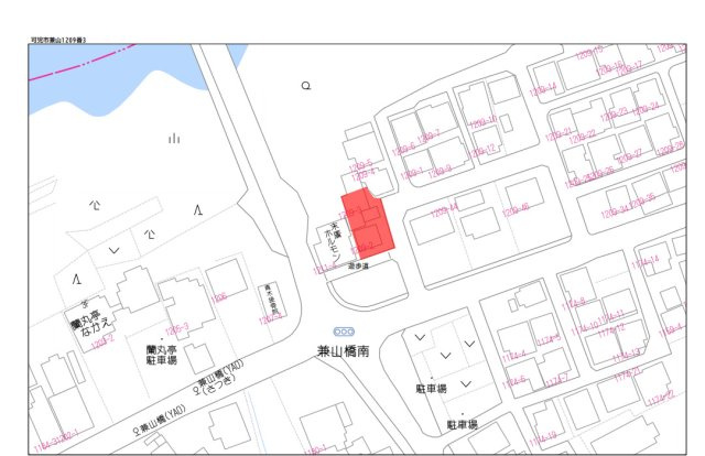 可児市兼山の売地【地図】