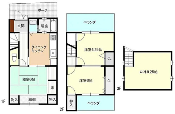 Ｓ21833-下鴨【間取り】