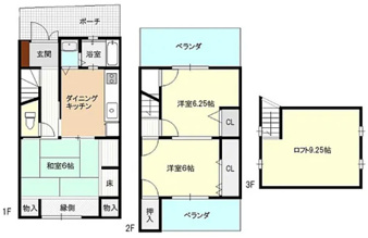 Ｓ21833-下鴨【間取り】