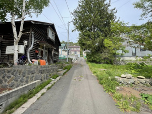 小樽市長橋３丁目の売地【前面道路含む現地写真】