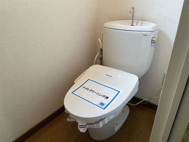温水洗浄付きです☆
