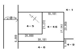 宝町４　売地　広い186坪　平坦です。の画像