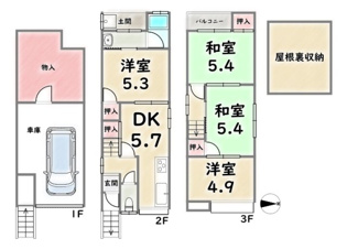 右京区西院西高田町【間取り】
