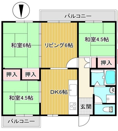 S51640-東大路高野第三住宅35棟【間取り】