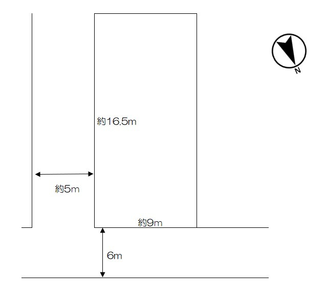 高岡市蓮美町の売地【間取り】