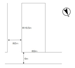 高岡市蓮美町の売地【間取り】