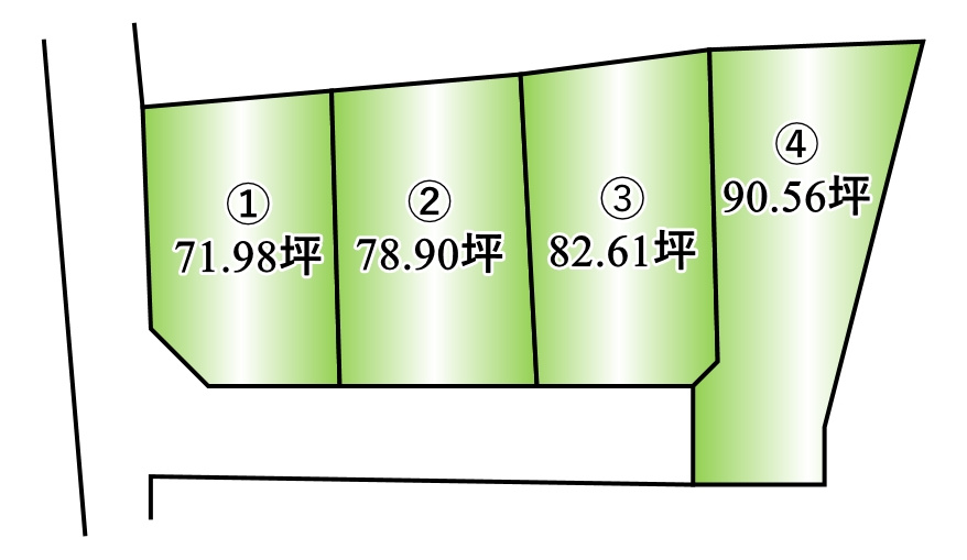 中央市木原　分譲地④【区画図】