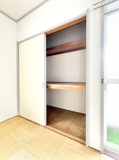 各部屋収納付きです