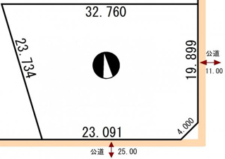大楽毛4丁目2-1売地【間取り】