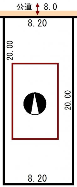 大楽毛南3丁目4-100売地【間取り】