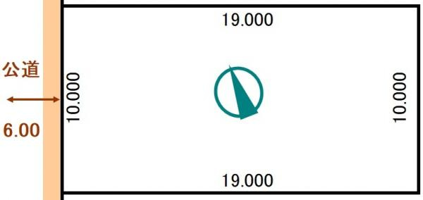 昭和北3丁目190-1756売地【間取り】