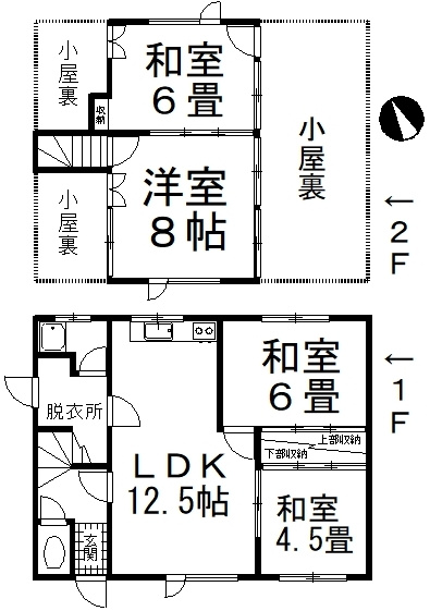 武佐3丁目5-40売家【間取り】