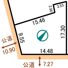 大町6丁目23-1売地【間取り】
