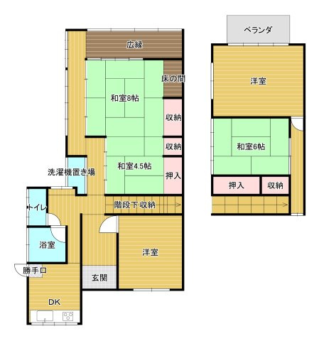 鳥取市本町5丁目中古戸建て【間取り】