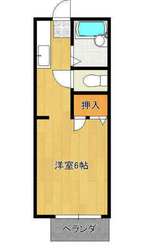 102号室の間取となります