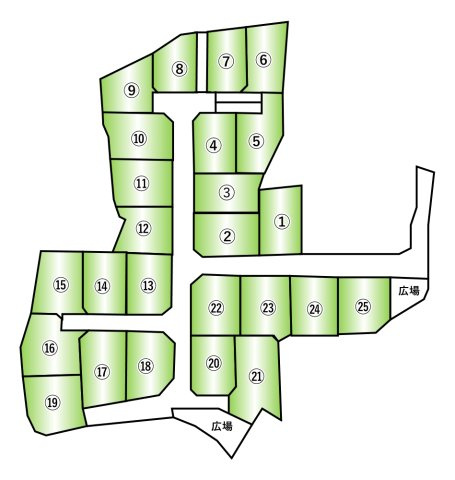甲府市羽黒町⑥　売地【区画図】