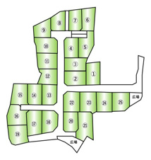 甲府市羽黒町⑥　売地【区画図】
