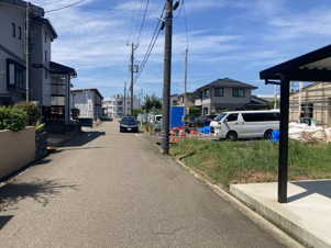 上越市北城町３丁目の売地【前面道路含む現地写真】●前面道路・上越市除雪道6ｍ♪♪