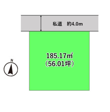 上越市中通町の売地【区画図】