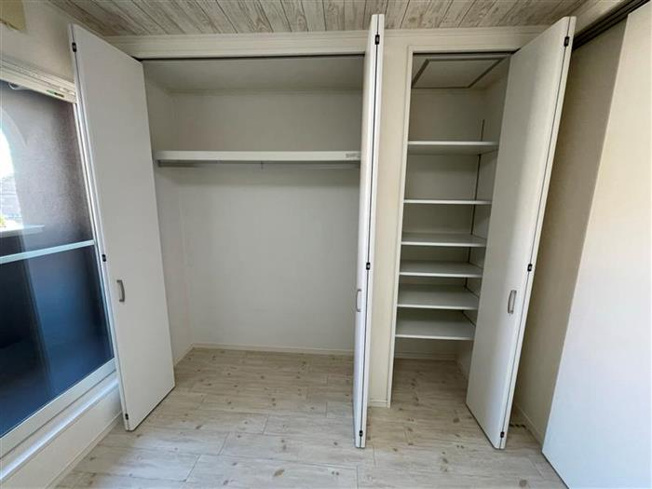 各部屋に大きな収納があります！
