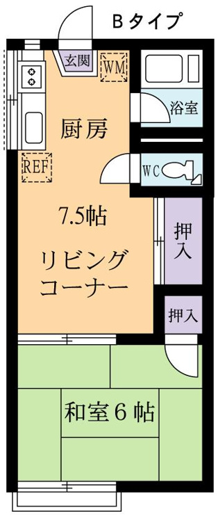 現在和室6帖は洋室6帖ﾄなっております!