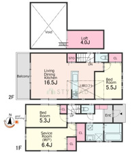 横浜市戸塚区汲沢町の新築一戸建【間取り】