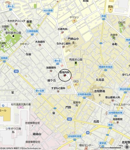 江南市前飛保町緑ケ丘店舗【地図】