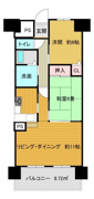 サンコーレ甲運 6階 ２LDK  の画像