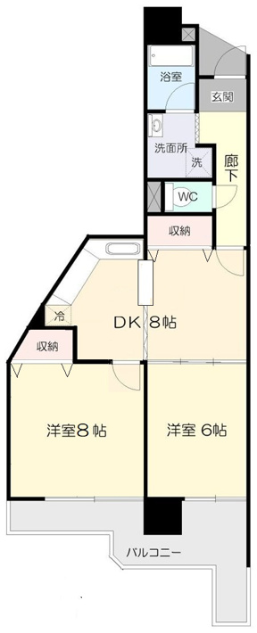 パークハイツ本町【間取り】