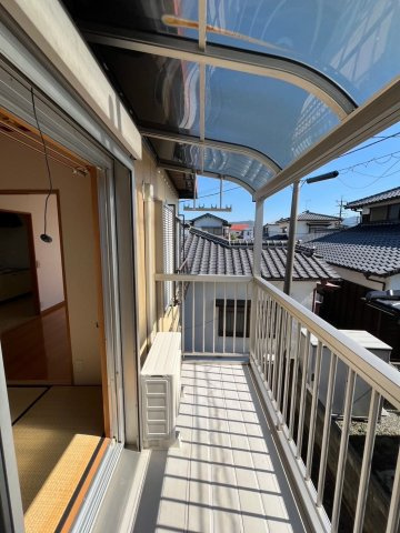 田園コーポ【バルコニー】日の光が温かく、洗濯物もよく乾きます。