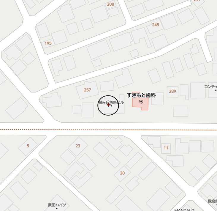 緑ヶ丘角新ビル【地図】