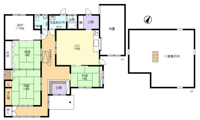 恵那市上矢作町の中古一戸建【間取り】