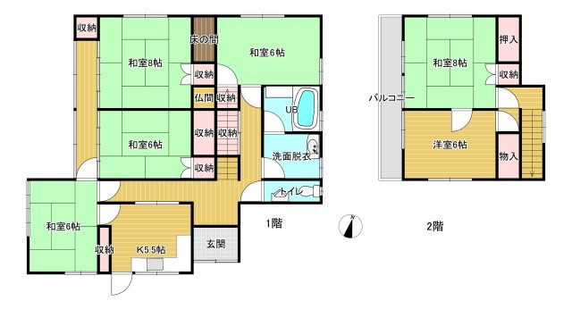 石巻市日和が丘４丁目の中古一戸建【間取り】