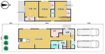 K11871-上賀茂【土地図＋建物プラン例】