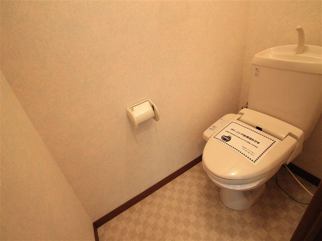 温水洗浄便座付きのおトイレです。
