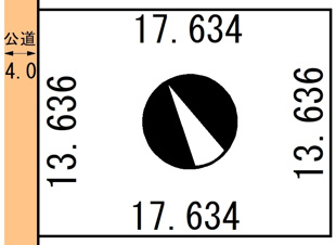 愛国東2丁目39-74売地【間取り】