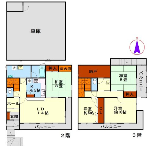 小樽市富岡１丁目の中古一戸建【間取り】
