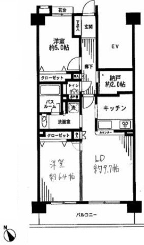 クリオ西川口伍番館【間取り】