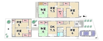 中京区西ノ京北円町【間取り】