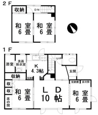 愛国東３丁目39-1082売家【間取り】
