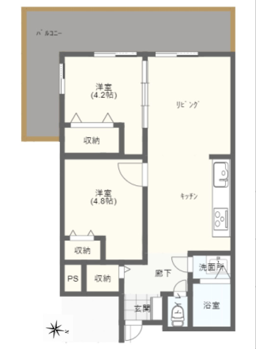 川口青木ローヤルコーポ【間取り】