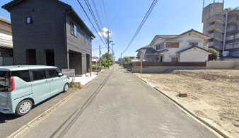 清須市東須ケ口　A区画【前面道路含む現地写真】名鉄名古屋本線「須ヶ口」駅徒歩13分、名古屋駅まで乗車8分で通勤通学に大変便利！
