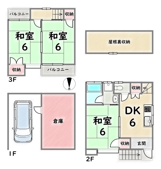 右京区山ノ内苗町【間取り】