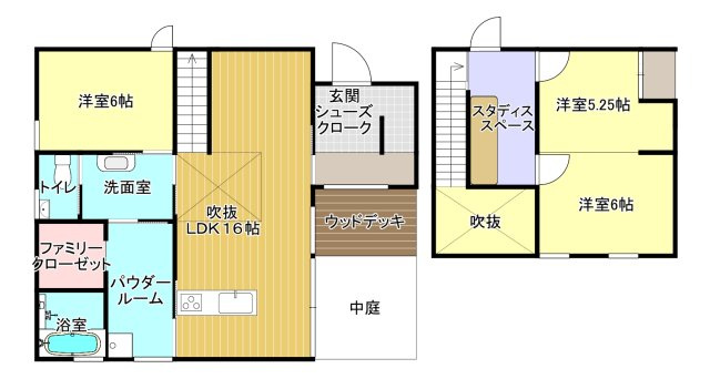 奥州市水沢真城字北塩加羅の新築一戸建【間取り】
