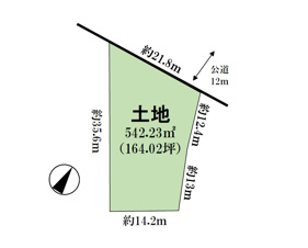清須市春日郷裏　土地【間取り】図面と現況が相違する場合、現況を優先とします