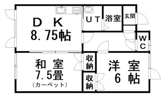 ◎収益物件◎メゾン小間【間取り】102号室の間取りです。