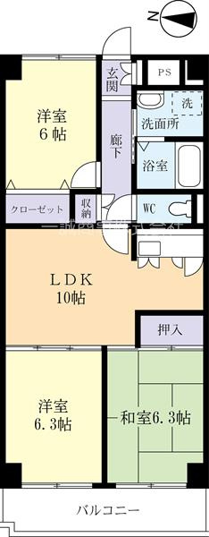 モデルルームの部屋です